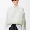 Maglione in misto mohair Bianco