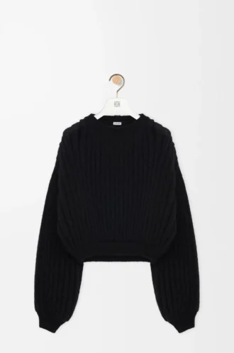 Maglione in misto mohair Nero