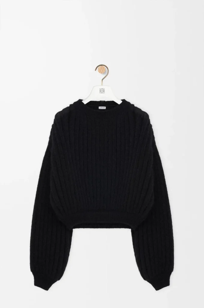 Maglione in misto mohair Nero