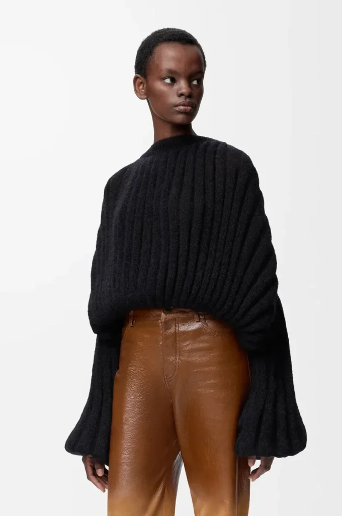 Maglione in misto mohair Nero