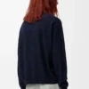 Maglione polo in lana blu navy/nero Maglione polo in lana blu navy/nero