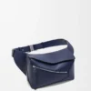 Marsupio Small Puzzle Edge in pelle di vitello classica blu abisso Marsupio Small Puzzle Edge in pelle di vitello classica blu abisso