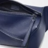 Marsupio Small Puzzle Edge in pelle di vitello classica blu abisso Marsupio Small Puzzle Edge in pelle di vitello classica blu abisso