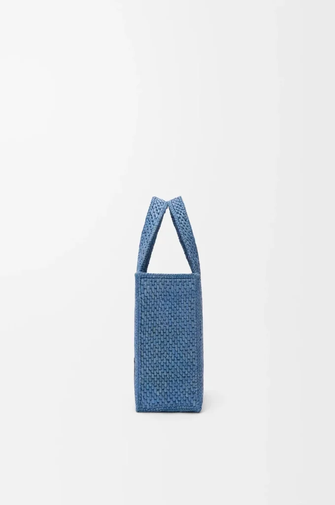 Mini borsa LOEWE Font in rafia Azzurro Mini borsa LOEWE Font in rafia Azzurro