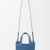Mini borsa LOEWE Font in rafia Azzurro Mini borsa LOEWE Font in rafia Azzurro