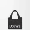 Mini borsa LOEWE Font in rafia Nero Mini borsa LOEWE Font in rafia Nero