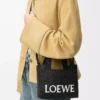 Mini borsa LOEWE Font in rafia Nero Mini borsa LOEWE Font in rafia Nero