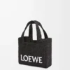 Mini borsa LOEWE Font in rafia Nero Mini borsa LOEWE Font in rafia Nero