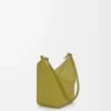 Mini Hammock hobo in classica pelle di vitello Light Moss
