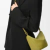 Mini Hammock hobo in classica pelle di vitello Light Moss