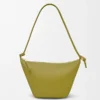 Mini Hammock hobo in classica pelle di vitello Light Moss