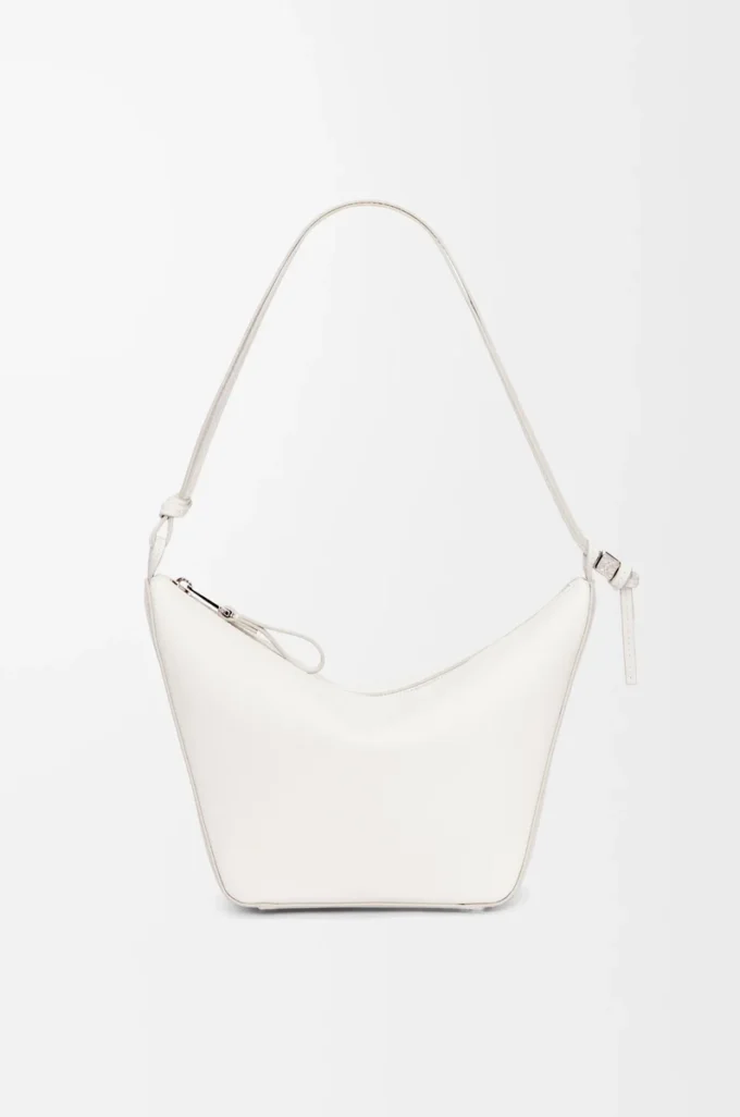 Mini Hammock hobo in classica pelle di vitello Soft White Mini Hammock hobo in classica pelle di vitello Soft White