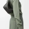 Mini Hammock hobo in pelle di vitello classica Black Mini Hammock hobo in pelle di vitello classica Black