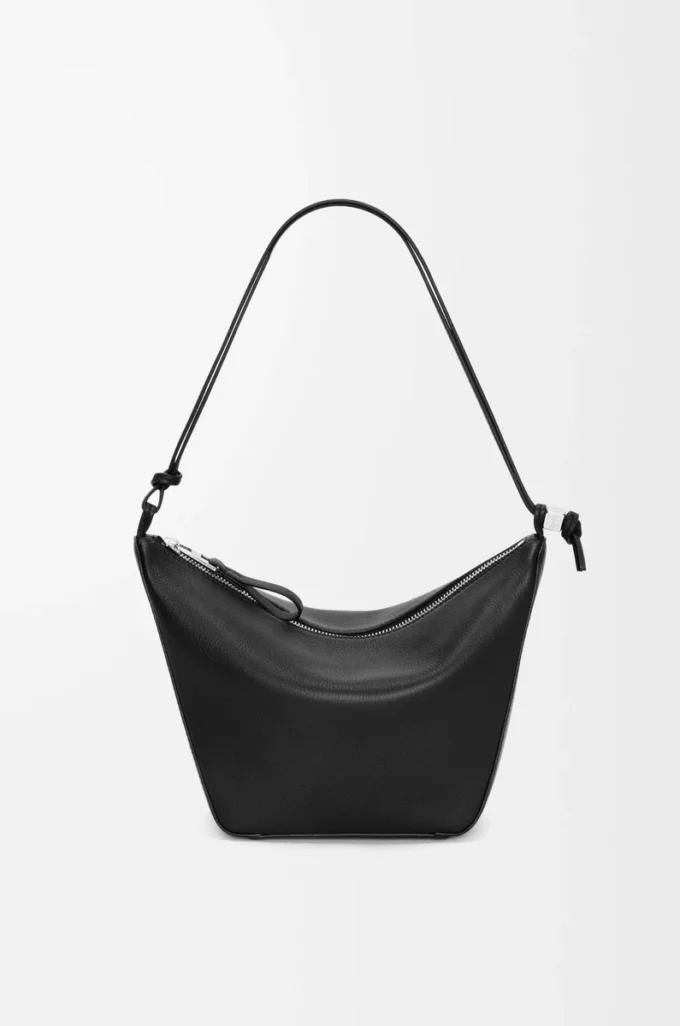 Mini Hammock hobo in pelle di vitello classica Black Mini Hammock hobo in pelle di vitello classica Black