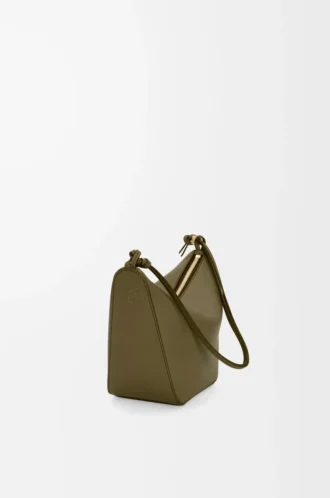 Mini Hammock hobo in pelle di vitello classica Dark Khaki