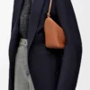 Mini Hammock hobo in pelle di vitello classica Tan