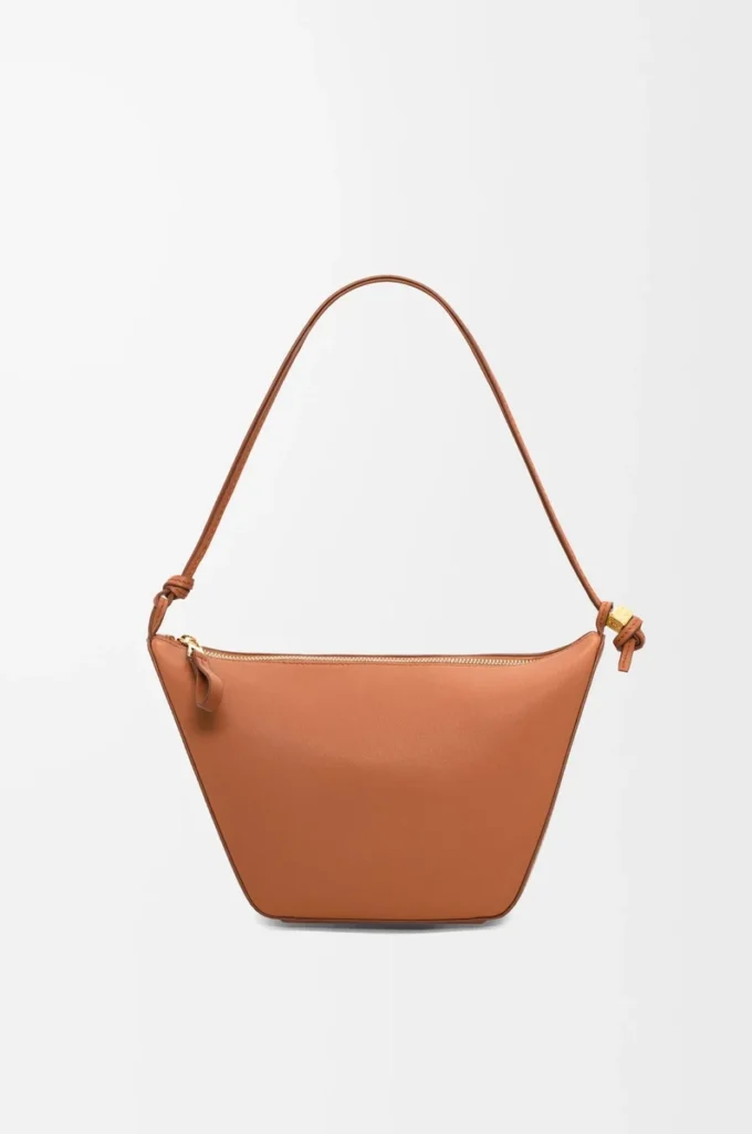 Mini Hammock hobo in pelle di vitello classica Tan