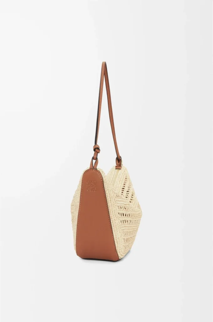 Mini Hammock Hobo in rafia e pelle di vitello Marrone chiaro/Naturale Mini Hammock Hobo in rafia e pelle di vitello Marrone chiaro/Naturale