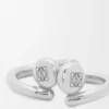 Mini orecchini a cerchio Anagram Pebble in argento sterling Argento Mini orecchini a cerchio Anagram Pebble in argento sterling Argento