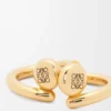 Mini orecchini a cerchio Anagram Pebble in argento sterling Oro