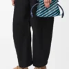 Mini pochette Flamenco in pelle di agnello nappa Dark Ink/Sky Blue Mini pochette Flamenco in pelle di agnello nappa Dark Ink/Sky Blue