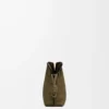 Mini pochette Flamenco in pelle di vitello nappa Dark Khaki Mini pochette Flamenco in pelle di vitello nappa Dark Khaki