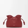 Mini pochette Flamenco in pelle di vitello nappa rosso bruciato Mini pochette Flamenco in pelle di vitello nappa rosso bruciato