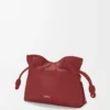 Mini pochette Flamenco in pelle di vitello nappa rosso bruciato Mini pochette Flamenco in pelle di vitello nappa rosso bruciato