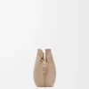 Mini pochette Flamenco in pelle di vitello nappa Sand Mini pochette Flamenco in pelle di vitello nappa Sand