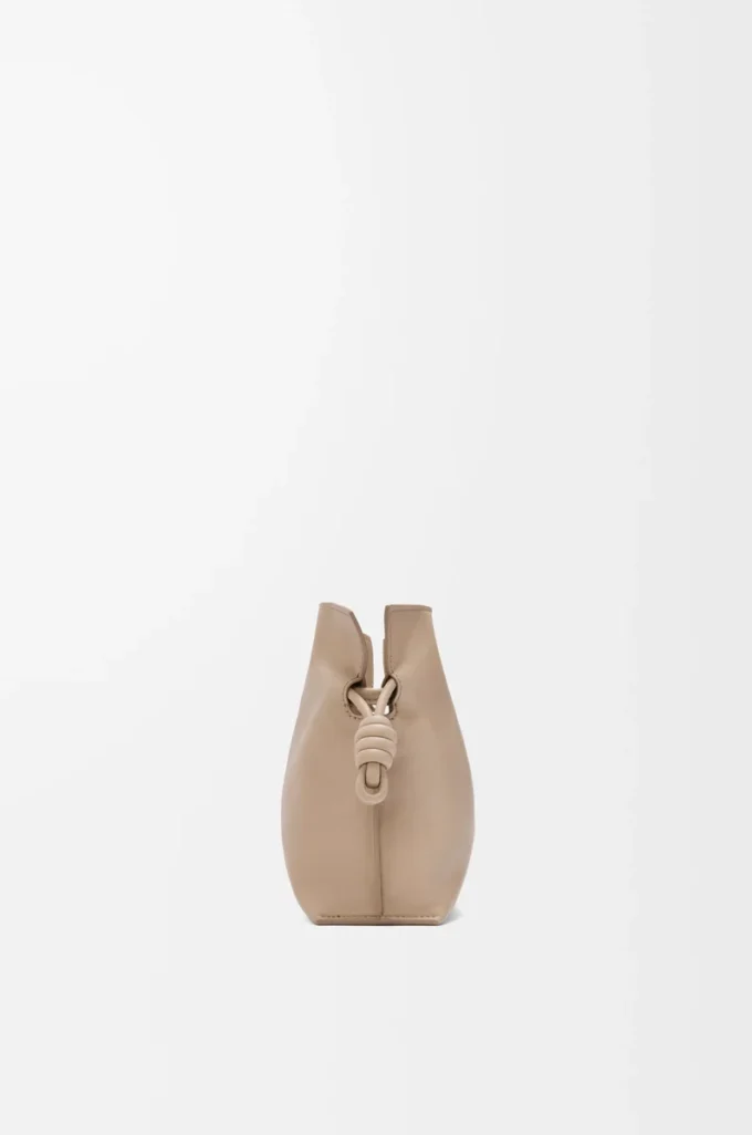 Mini pochette Flamenco in pelle di vitello nappa Sand Mini pochette Flamenco in pelle di vitello nappa Sand