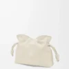 Mini pochette Flamenco in pelle di vitello nappa Sea Salt Mini pochette Flamenco in pelle di vitello nappa Sea Salt