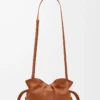 Mini pochette Flamenco in pelle di vitello nappa Squirrel