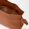 Mini pochette Flamenco in pelle di vitello nappa Squirrel