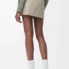 Minigonna in cotone e seta Beige chiaro Minigonna in cotone e seta Beige chiaro