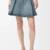 Minigonna in denim Denim lavato Minigonna in denim Denim lavato