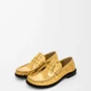 Mocassino Campo in pelle di vitello metallizzata Oro Mocassino Campo in pelle di vitello metallizzata Oro