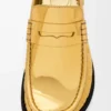 Mocassino Campo in pelle di vitello metallizzata Oro Mocassino Campo in pelle di vitello metallizzata Oro