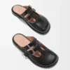 Mule Mary Jane Campo in pelle di vitello Nero Mule Mary Jane Campo in pelle di vitello Nero