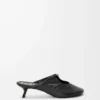 Mule Pebble Soft in pelle di agnello nappa Black Mule Pebble Soft in pelle di agnello nappa Black