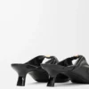 Mule Pebble Soft in pelle di agnello nappa Black Mule Pebble Soft in pelle di agnello nappa Black