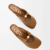 Mule Pebble Soft in pelle di agnello nappa Oak Mule Pebble Soft in pelle di agnello nappa Oak
