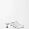 Mule Toy in pelle di agnello laminata Argento Mule Toy in pelle di agnello laminata Argento