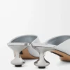 Mule Toy in pelle di agnello laminata Argento Mule Toy in pelle di agnello laminata Argento