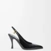 Nuove décolleté con cinturino posteriore in pelle mista Nero Nuove décolleté con cinturino posteriore in pelle mista Nero