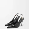 Nuove décolleté con cinturino posteriore in pelle mista Nero Nuove décolleté con cinturino posteriore in pelle mista Nero