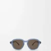 Occhiali da sole Alpha Slim Milky Blue