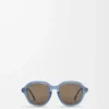 Occhiali da sole Alpha Slim Milky Blue
