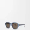 Occhiali da sole Alpha Slim Milky Blue