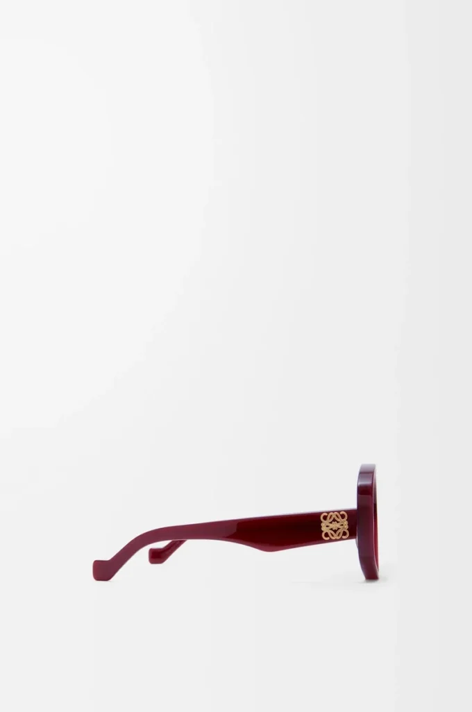 Occhiali da sole Beveled Pentagon Milky Burgundy Occhiali da sole Beveled Pentagon Milky Burgundy