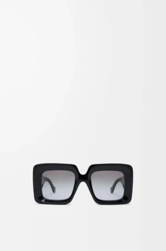Occhiali da sole Beveled Square Maxi Anagram neri